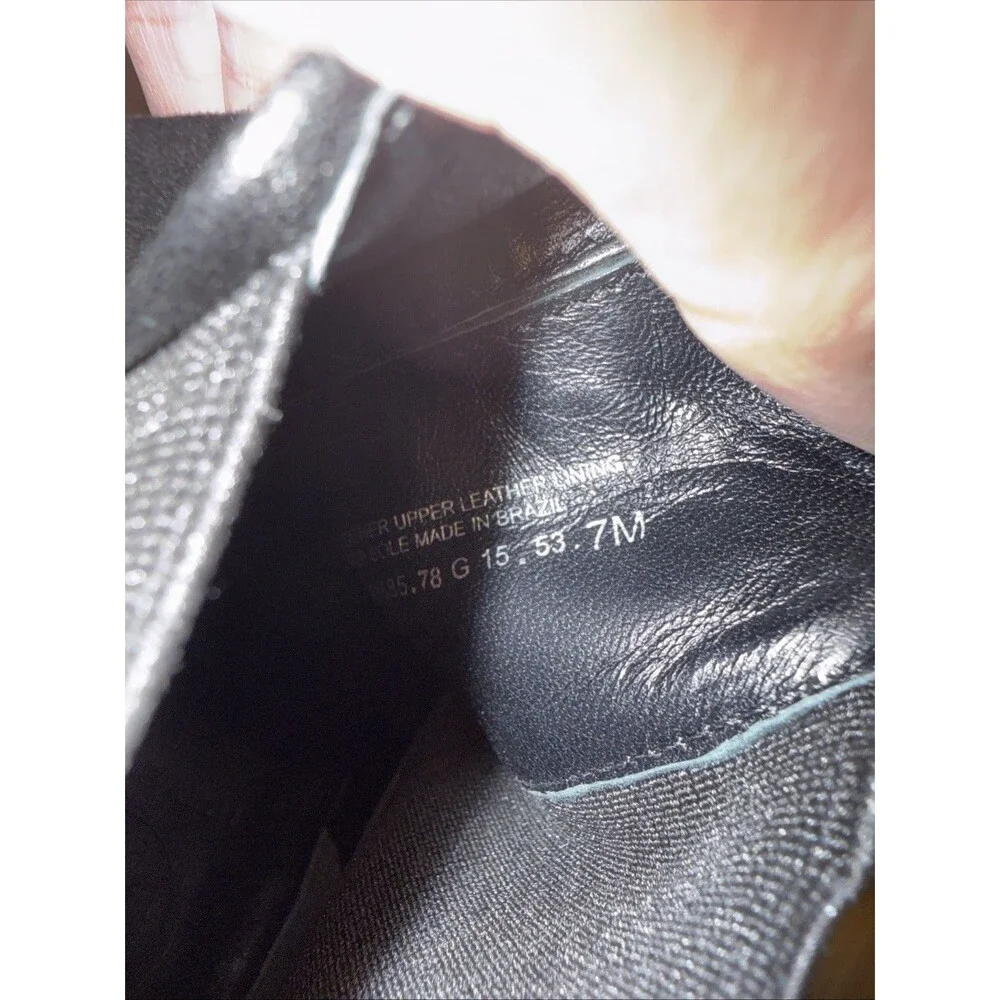 Tory Burch Pointed Toe Ankle Booties Black Leather Stiletto Heel Chelsea 7M